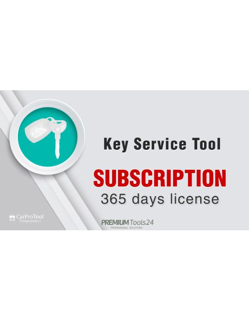 Key Service Tool  - Subskrypcja na 1 rok 