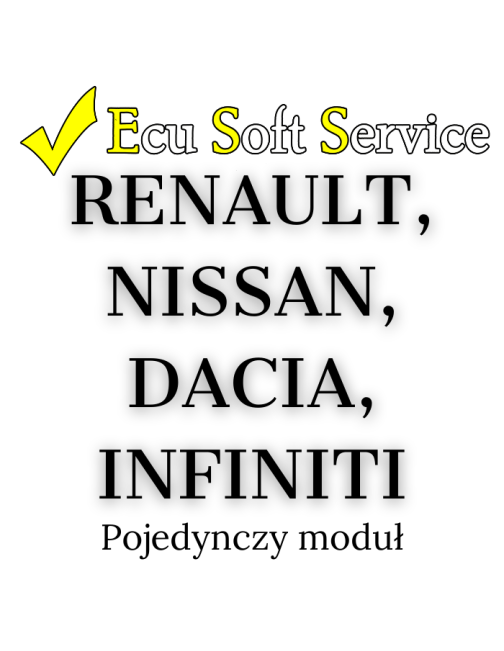 Ecu Soft Service - ESS0014 - Moduł Renault, Nissan, Dacia, Infiniti 