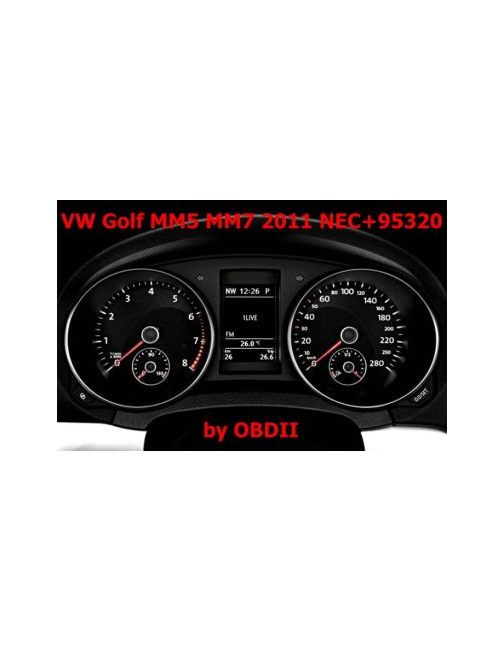 S7.22 VW Golf, Beetle, Up! 2011+ MM5, MM7 NEC+95320 dashboard programming by OBDII