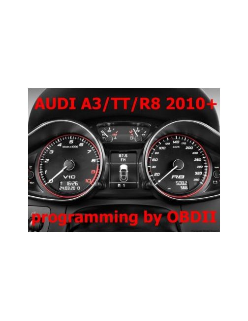 S7.20 Audi A3, TT, R8 new 2010+ dashboard programming and repair by OBDII