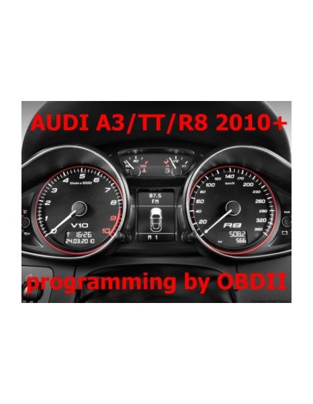 S7.20 Audi A3, TT, R8 new 2010+ dashboard programming and repair by OBDII