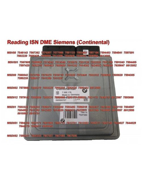 SKU65 -Licencja-Moduł do odczytu ISN MSD80 MSD81 MSD802 MSD812 MSD851 MSV80 MSV801 przez OBD