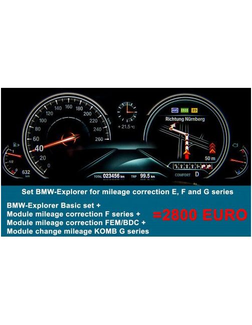 SET03- SKU85- Set, bmw-explorer with all the features for the mileage reset E, F, G series