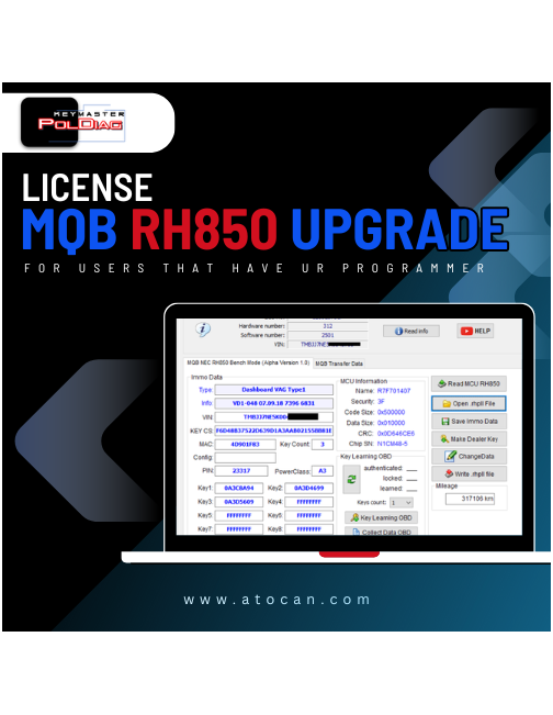 KPL01 - KEYMASTER POLDIAGMQB RH850 LICENSE