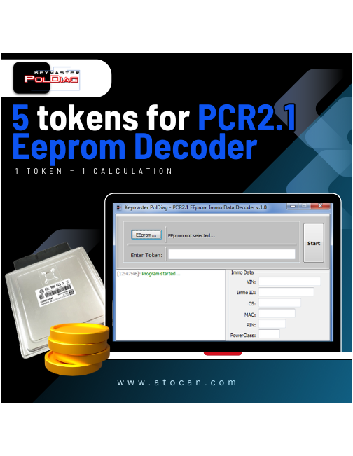 KPL21 - 5 tokens for PCR2.1 Eeprom Decoder