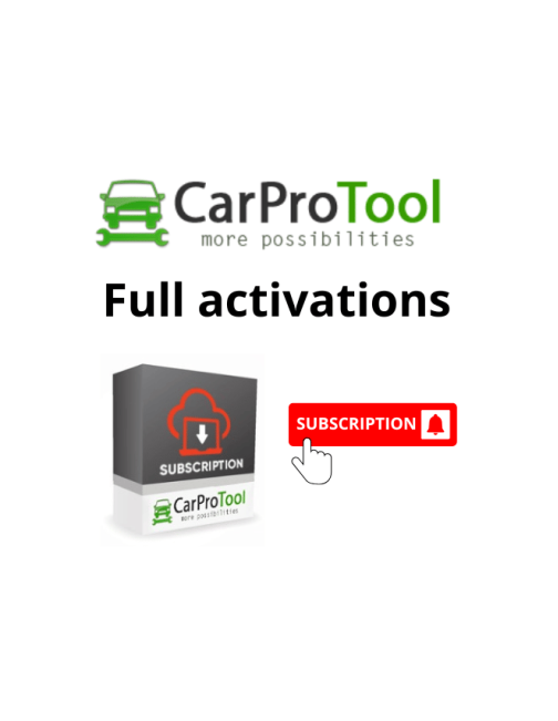 CPT_SUB1Y - CARPROTOOL MAGIC FULL ACTIVATION 1 YEAR