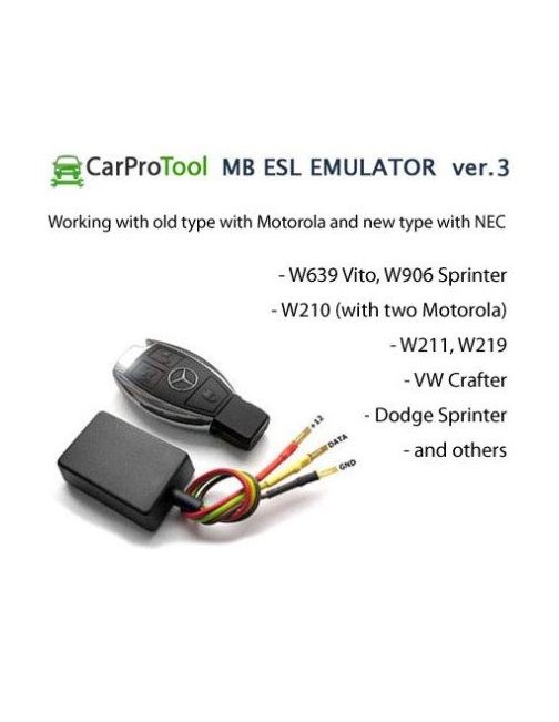 MBESL_EMU - EMULATOR BLOKADY KIEROWNICY ESL DLA MERCEDES Benz, DODGE, VW v3.1