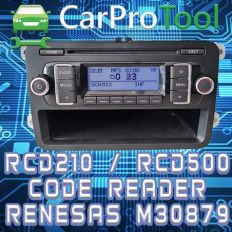 CPTSC06 - RCD 210 / RCD 500 Panasonic (Renesas M30879) Code Reader. Aktywacja dla CarProTool-a.