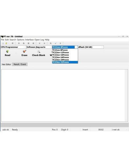 CPTSP02 - INFINEON TC2XXX JTAG / UART PROGRAMMER