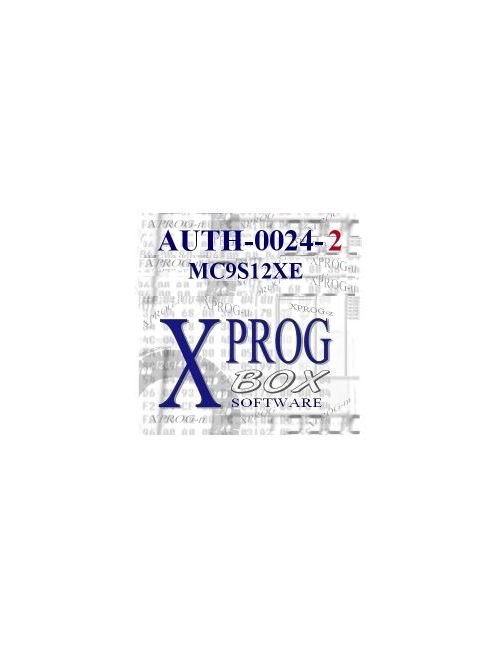 AUTH0024-2 - MC9S12XE Autoryzacja X-PROG ELDB