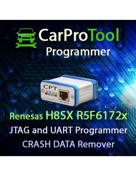 CPTSP10 - Renesas H8SX R5F6172x JTAG UART CAN Programmer CRASH DATA Remover. Activation for CarProTool