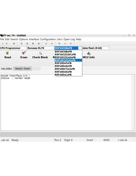 CPTSP13 - Renesas RL78 R5F10x Programmer