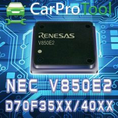 CPTSP15 - Renesas NEC V850E2 D70F35xx D70F40xx. FLUR0RTX Connection type. Activation for CarProTool