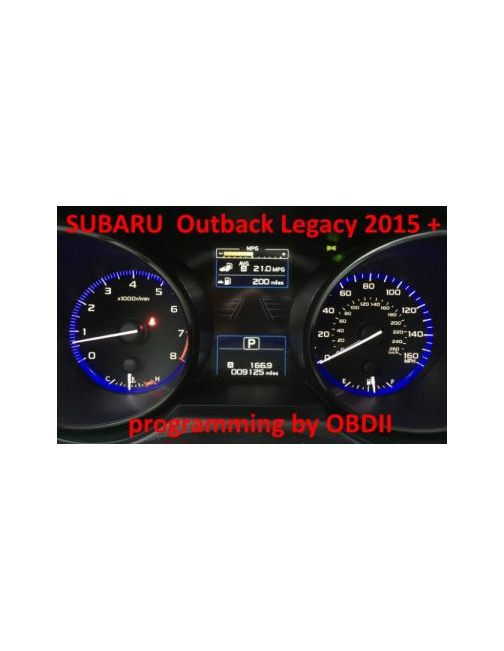 S7.45 - Instrument cluster with D70F3526 repair by OBDII (no external EEPROM) for Subaru Legacy Outback 2015+