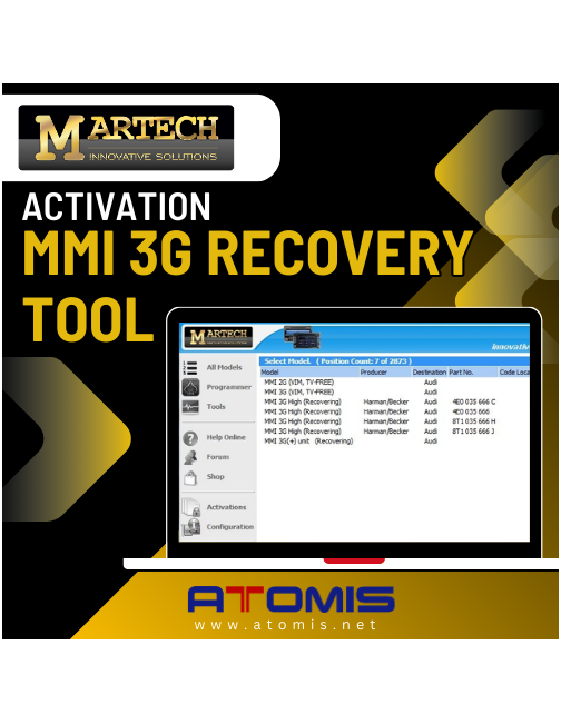 MRTSW04 - MMI 3G Recovery Tool MARTECH Activation