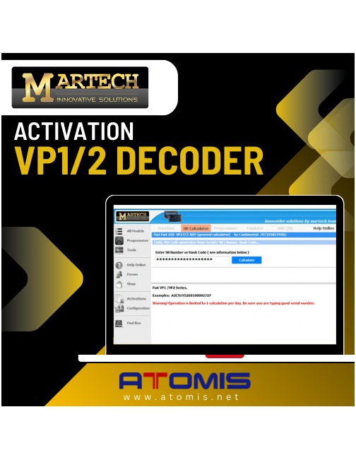 MRTSW06 - VP1/2 Decoder MARTECH Activation