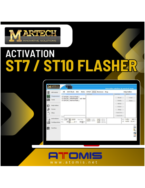 MRTSW17 - ST7 / ST10 Flasher MARTECH Ativation