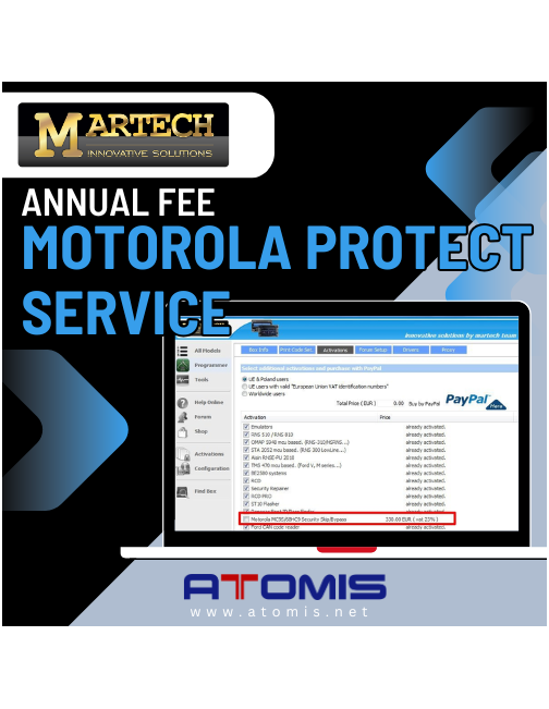 MRTSUB01 - Motorola Protect Service - Annual Fee