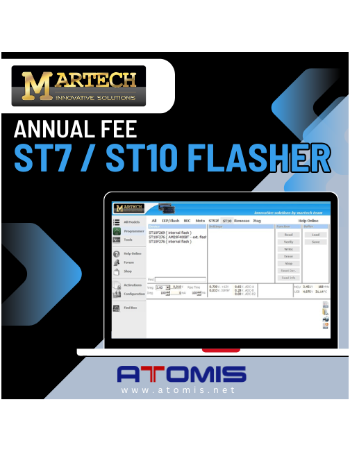 MRTSUB02 - MARTECH 1 rok ST7 / ST10 Flasher Annual Fee