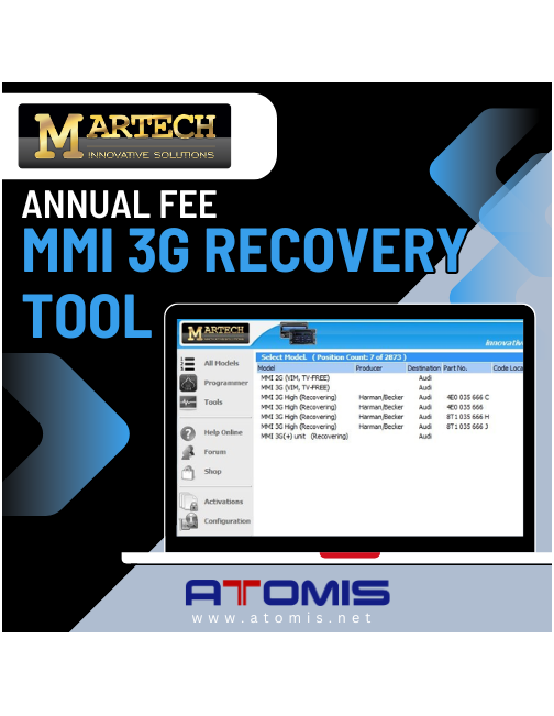 MRTSUB06 - MARTECH MMI 3G Recovery Tool Annual Fee