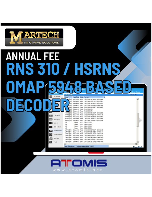 MRTSUB08 - Abonament 1 rok MARTECH RNS 310 / HSRNS – OMAP 5948 Based Decoder