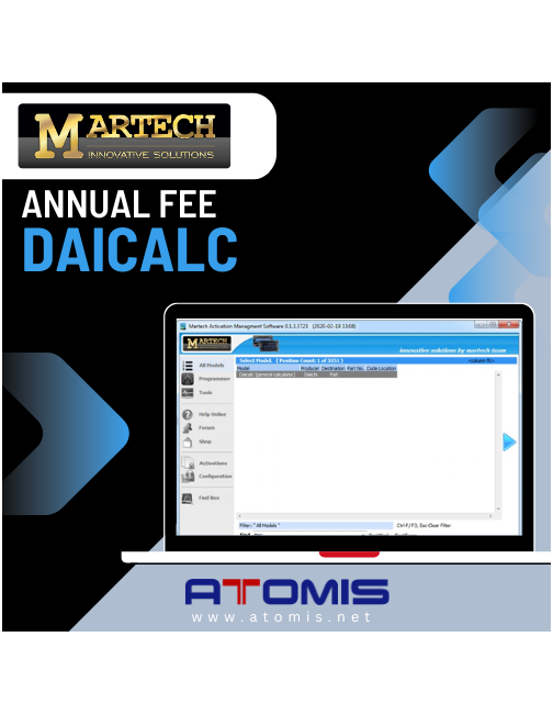 MRTSUB12 - MARTECH Daicalc subscription Annual Fee