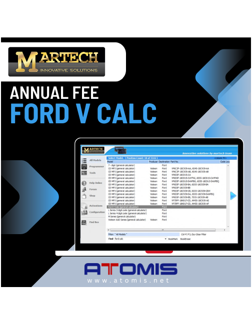 MRTSUB18 - Abonament 1 rok MARTECH Ford V calc