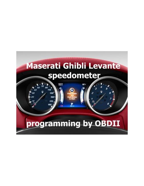 S7.60 CarProg software for Maserati Ghibli Levante instrument programming by OBDII