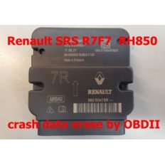 S5.50  usunięcie "Crash data" przez OBDII dla Renault, Dacia sensorów poduszek z RH850 R7F7010133