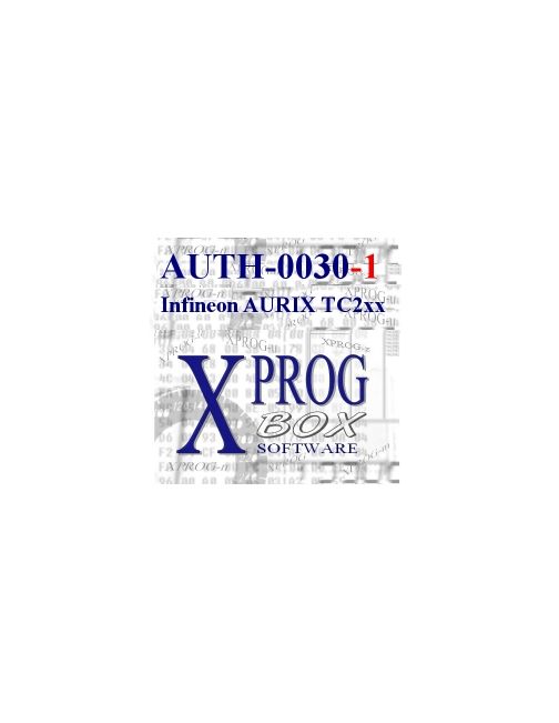 ELDB AUTORYZACJA XPROG AUTH-0030-1 Infineon TC2xx